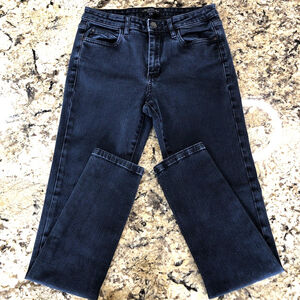 Size 27 X 28 RW and Co. High Rise Skinny Leg Womens Jeans Black